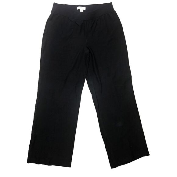 Halston Patchwork Drawstring Flap Pocket Top and Striped Elastic Waist Loose Pants Set main image 1